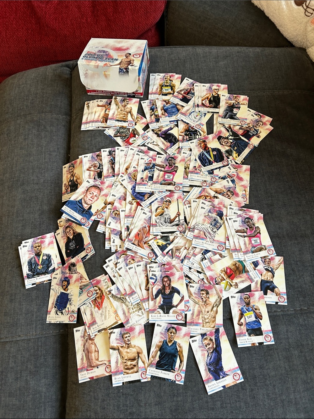 Topps 2012 Olympics Sports Trading Cards Set with Pink and White Accents